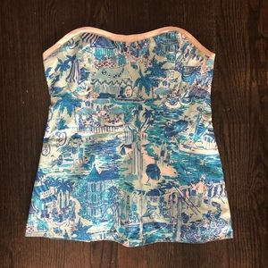 Lilly Pulitzer Strapless Top